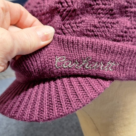 Carhartt "Purple" Knit  Brim Casual Beanie, One Size, RN#14806, WA027 BGP - Picture 4 of 9